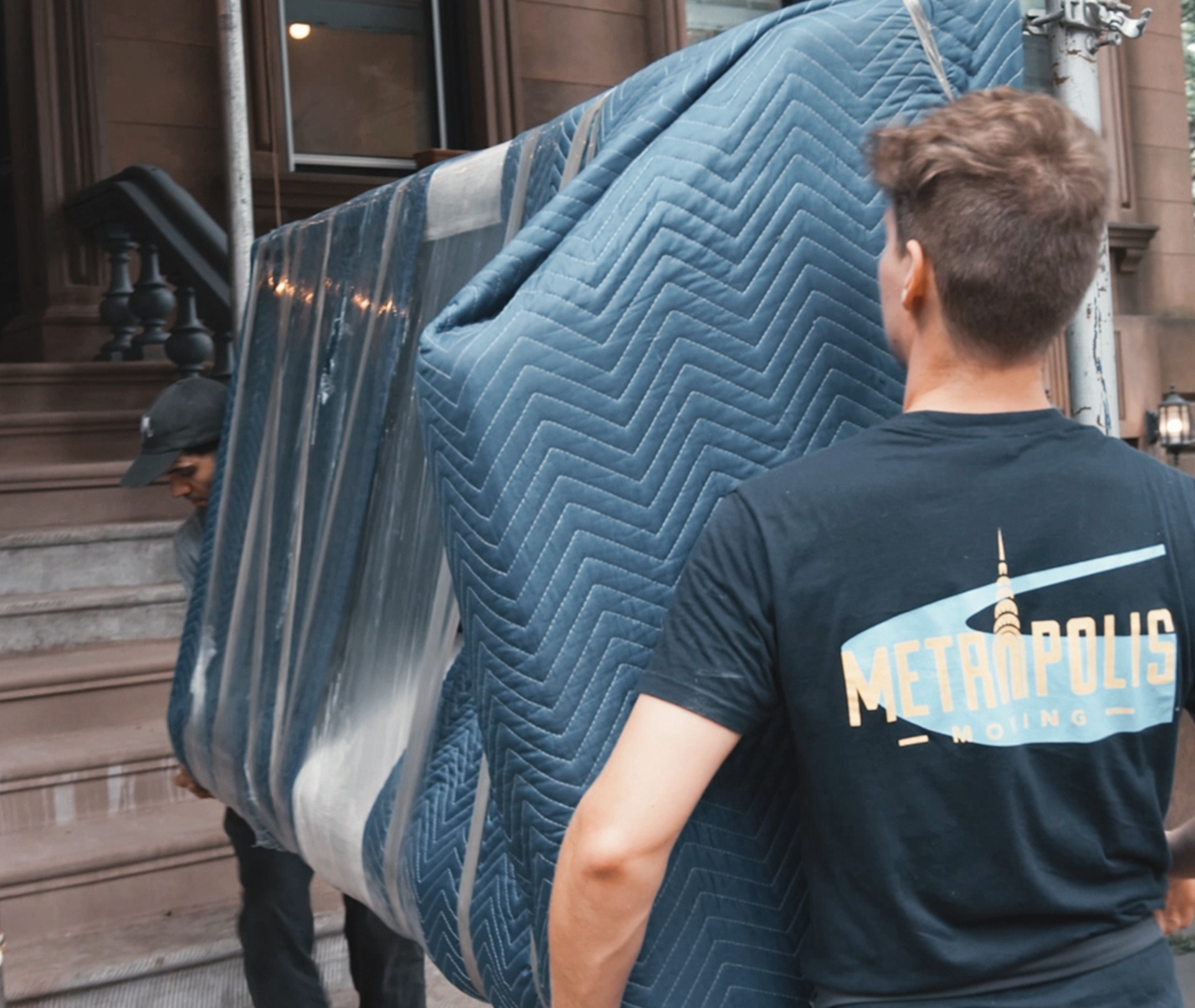 NYC Movers moving a couch in Fort Green, Brooklyn