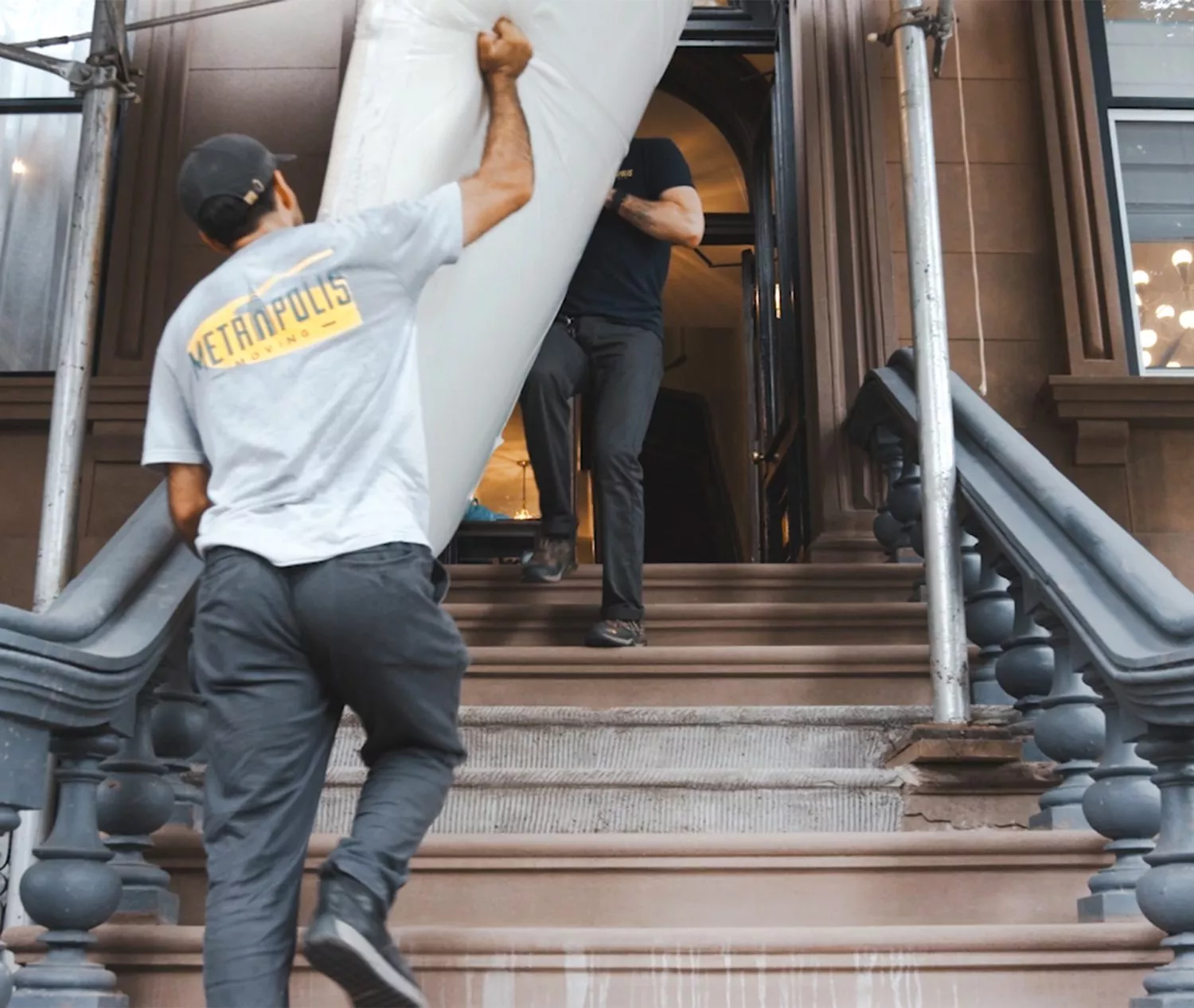 NYC Movers moving a mattress in Fort Green, Brooklyn