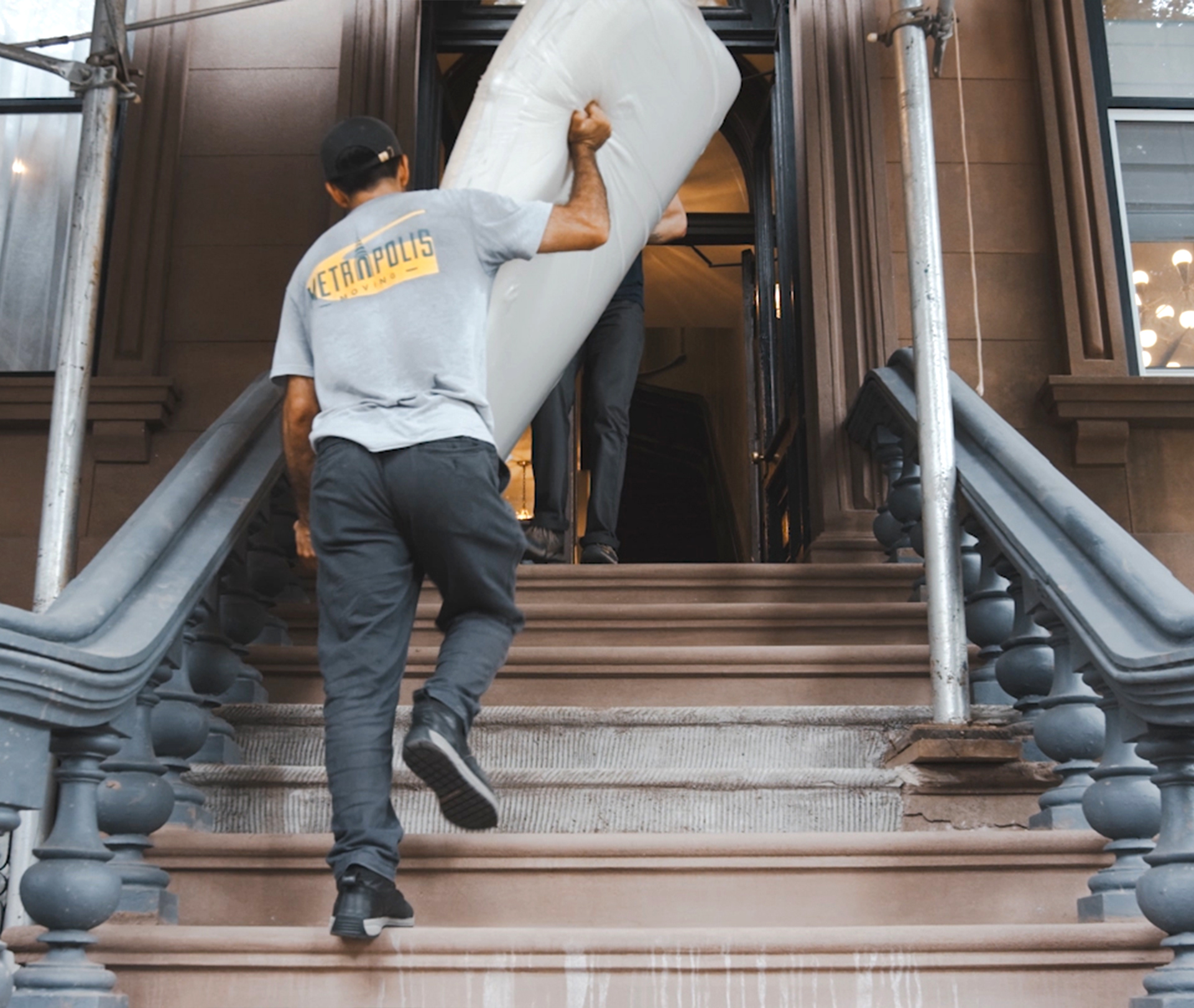 NYC Movers moving a mattress in Fort Green, Brooklyn