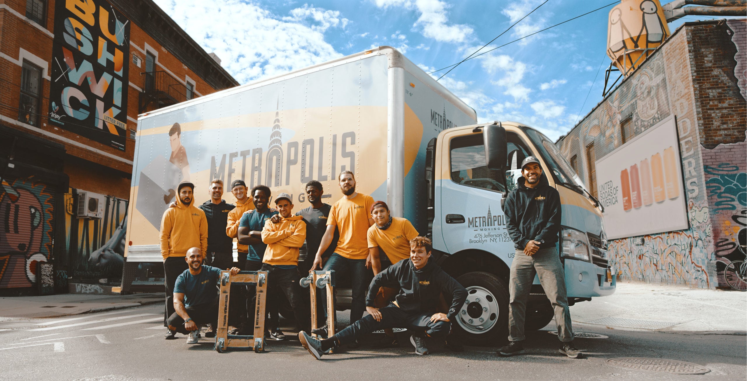 Brooklyn moving company team photo in Bushwick
