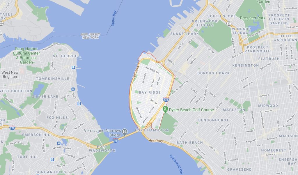 Bay Ridge Brooklyn Map 1024x601 