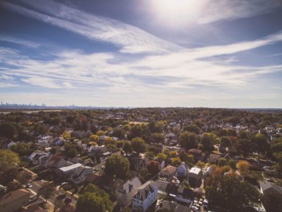 aerial photo of suburban middle village