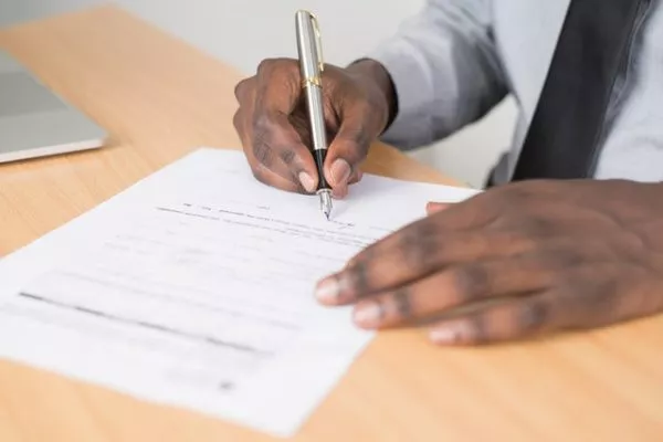 contract being signed
