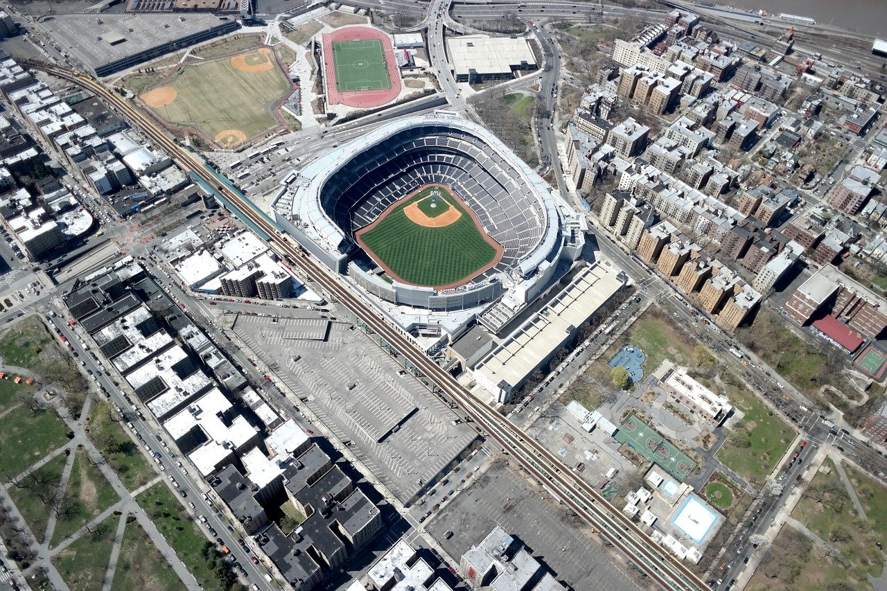 The new Yankee Stadium, located in the Concourse neighborhood of