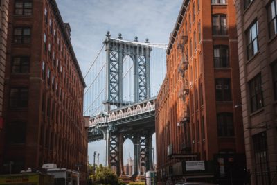 Brooklyn Bridge as seen from Brooklyn Heights