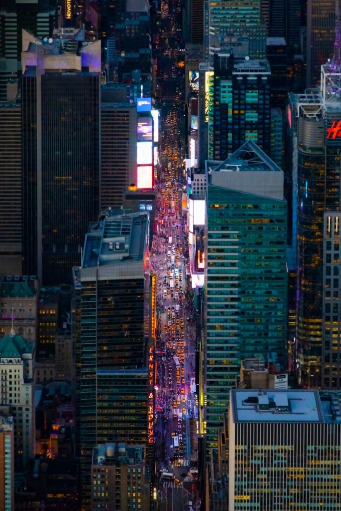 times square light pollution