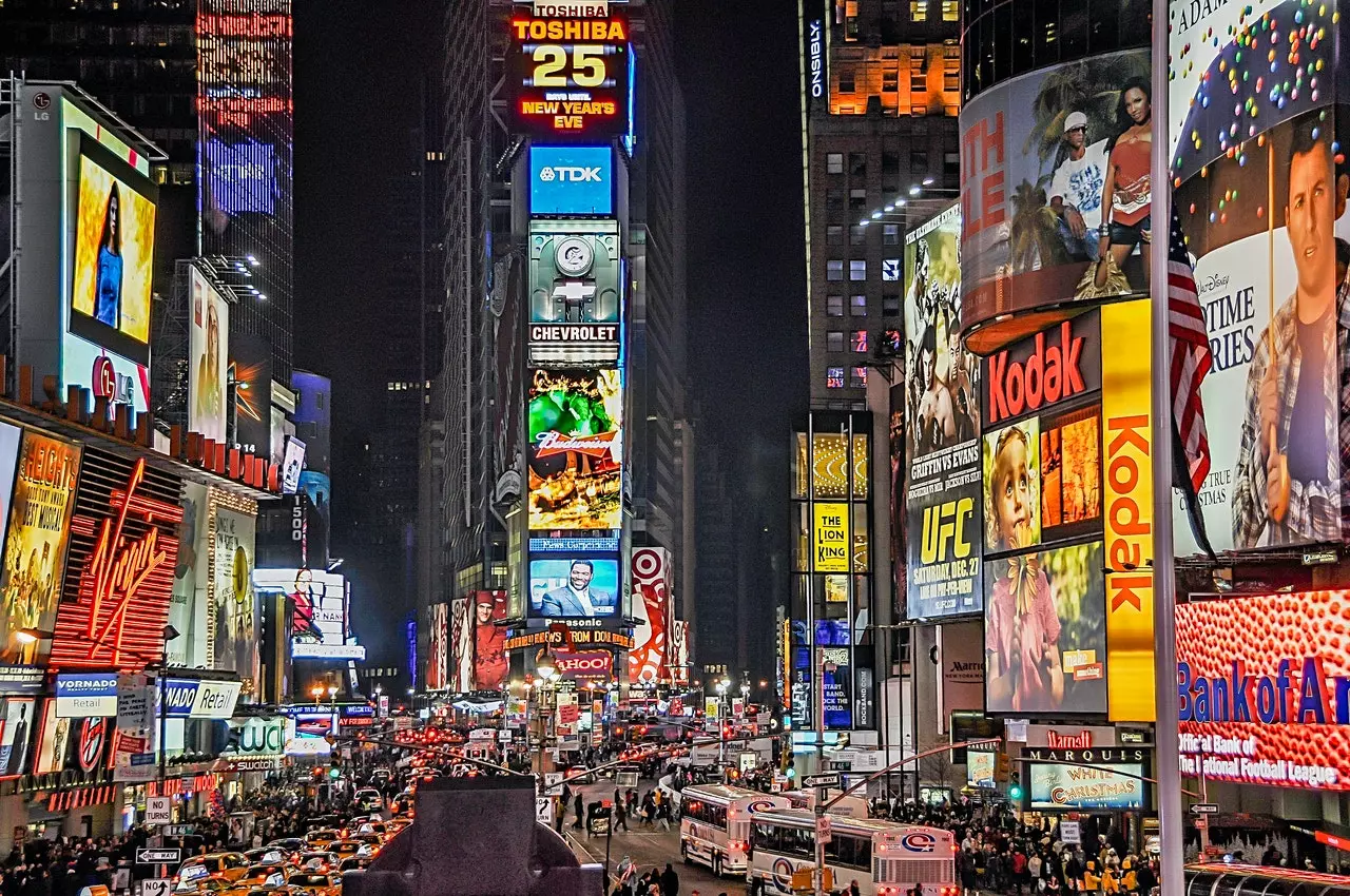 living in times square