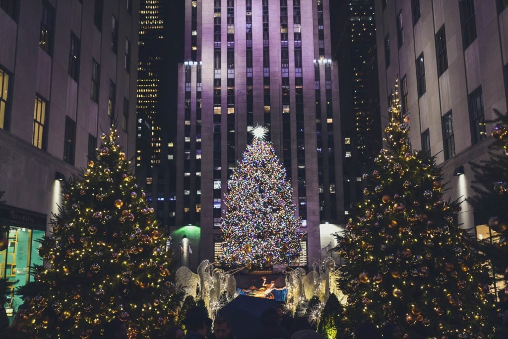 christmas tree at rockefeller plaza