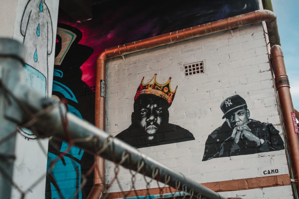 jayz and biggie mural