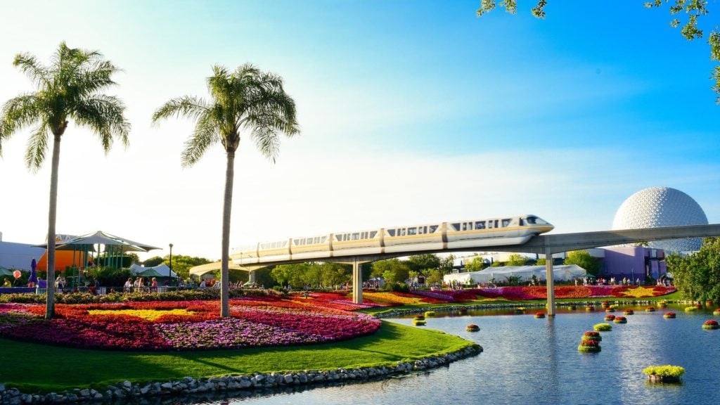 monorail at Disney World in Orlando FL