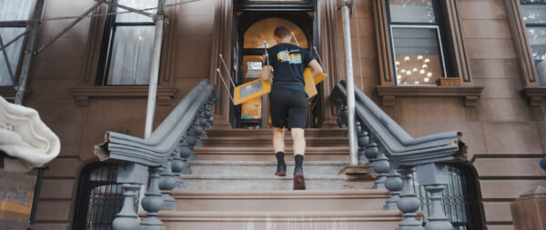 NYC movers moving chairs up stairs 0