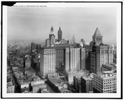 1924 skyscrapers in lower Manhattan