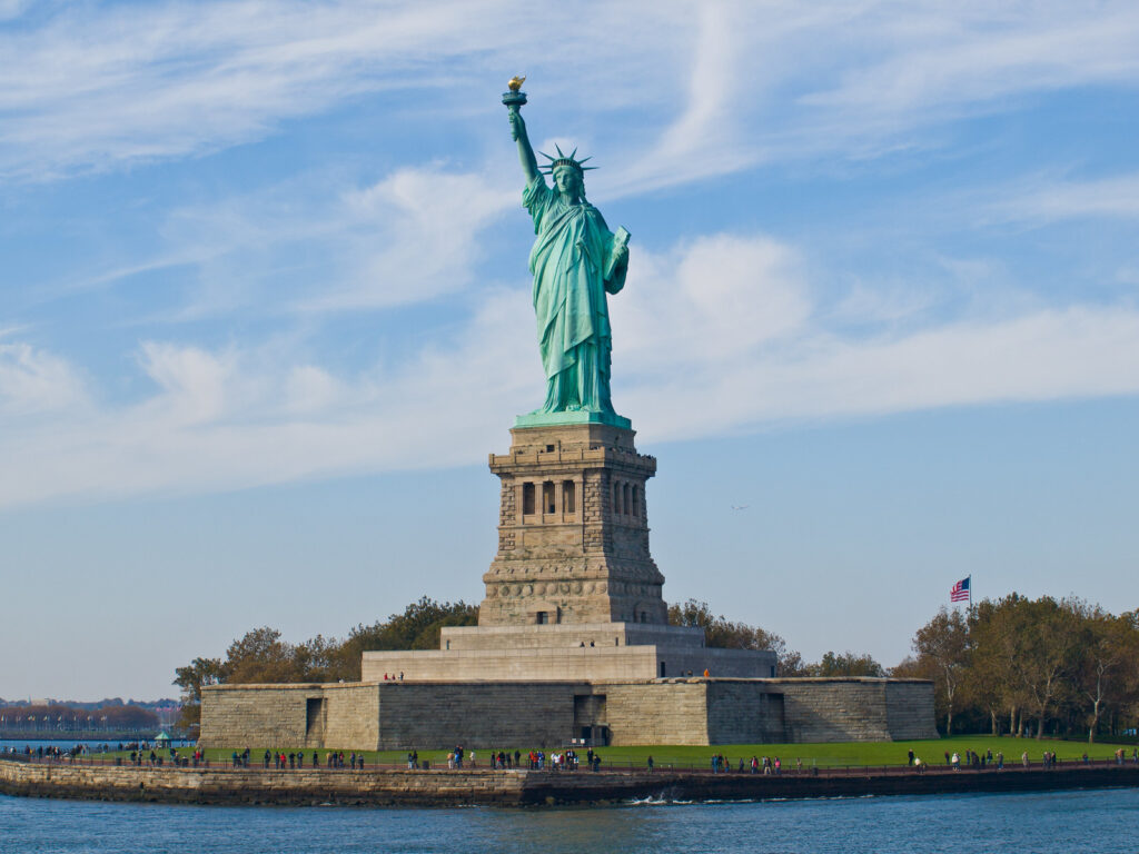 The statue of liberty